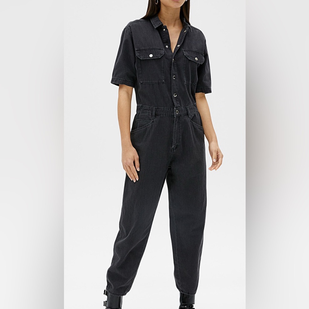 Mavi Black Denim Jumpsuit
